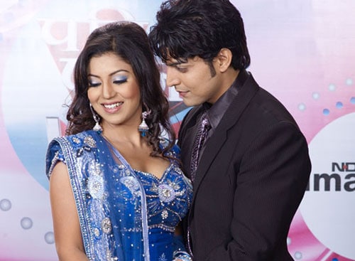Then we have television's Ram and Sita aka Gurmeet and Debina.