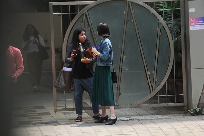 Zoya Akhtar was snapped with Khushi Kapoor in Khar.