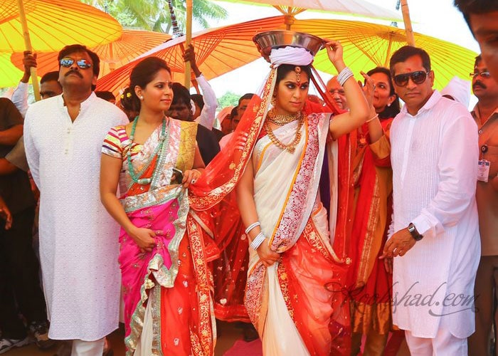 Ram Charan Teja and Upasana perform special pooja ahead of wedding