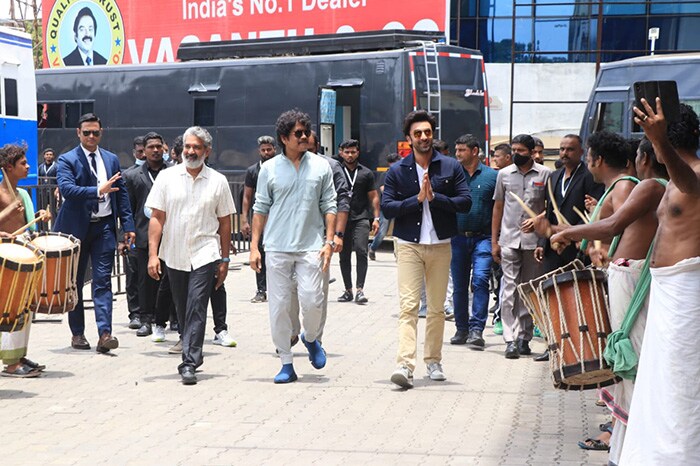 Ranbir Kapoor, Nagarjuna And Rajamouli Took Brahmastra To Chennai