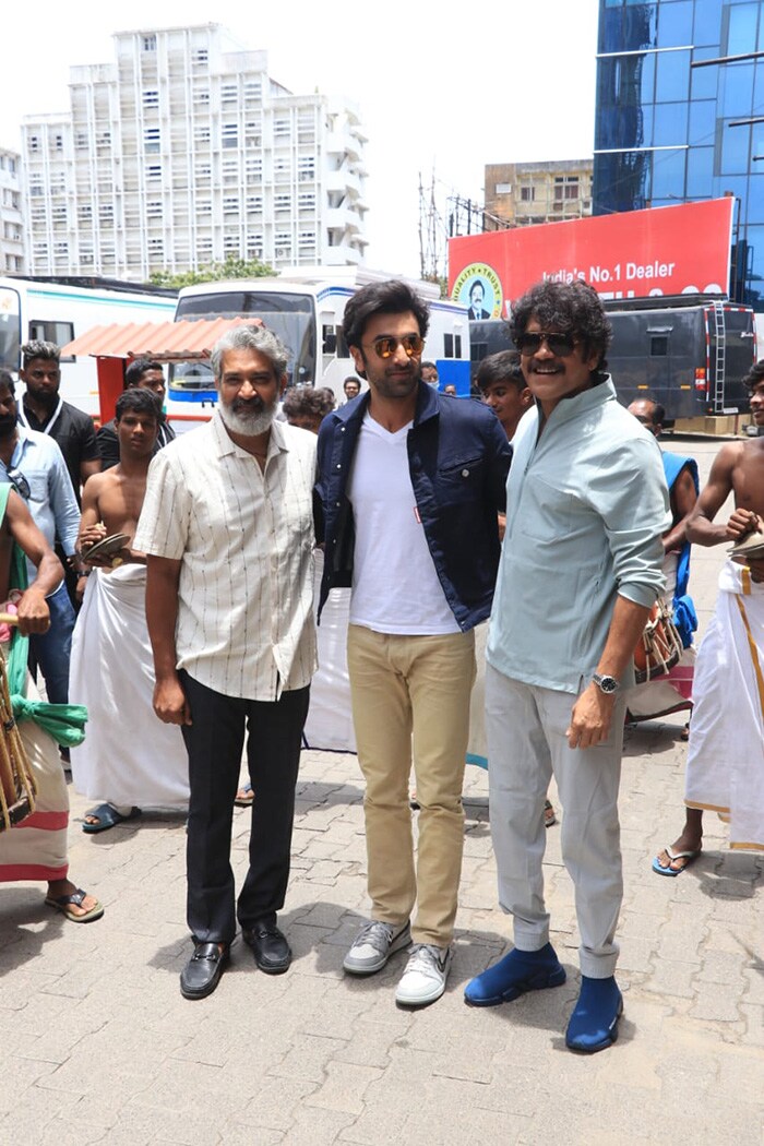 Ranbir Kapoor, Nagarjuna And Rajamouli Took Brahmastra To Chennai