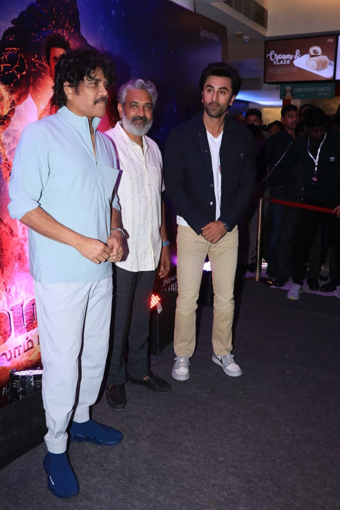 Ranbir Kapoor, Nagarjuna And Rajamouli Took Brahmastra To Chennai