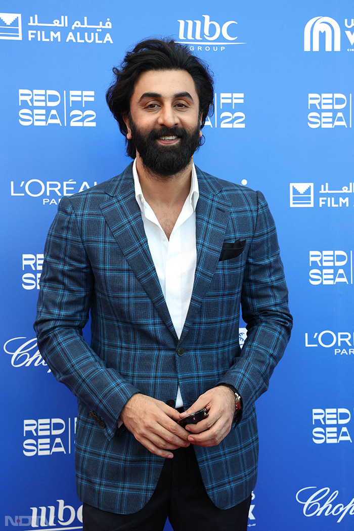 Ranbir Kapoor looks classy in his checkered blazer as he arrives at Red Sea  International Film Festival; PICS