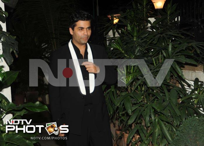 Ranbir's party would be incomplete without his buddy and director-producer Karan Johar.