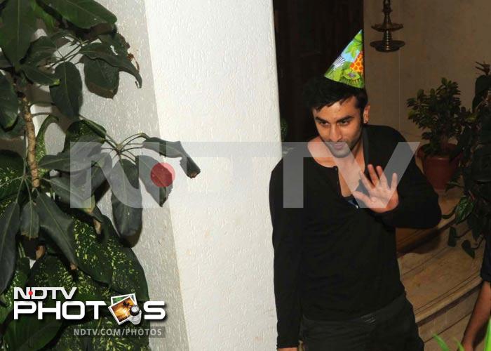 Here comes <i>Barfi!</i> wearing his birthday cap. Where's the birthday cake?