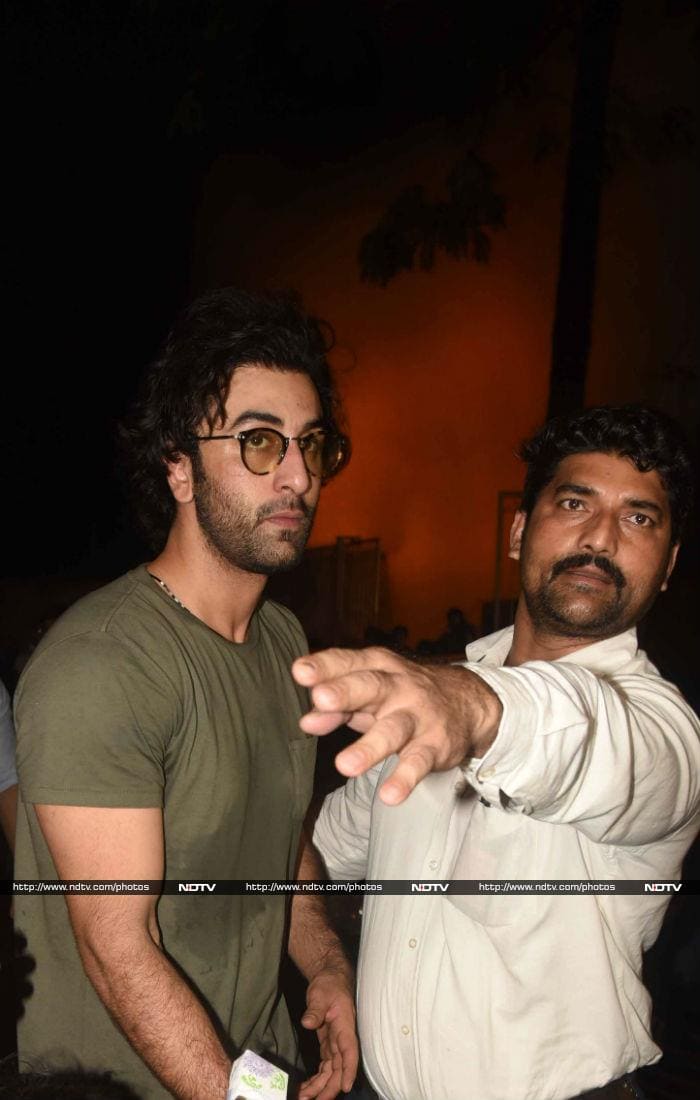 Ranbir Kapoor, Varun Dhawan, Karan Johar, Arjun Kapoor were spotted outside a club at Bandra in Mumbai on Saturday