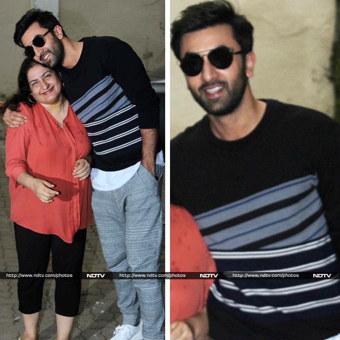 Leaving all the ups and downs of the previous year behind, actor Ranbir Kapoor seemed to be in an upbeat mood as he participated in his family's intimate Ganpati <i>Visarjan</i> celebration. <br><br>Ranbir, who is extremely close to his parents Neetu and Rishi Kapoor, as well as sister Riddhima Sahni's family was spotted outside the venue with an acquaintance.