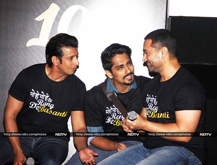 Aamir, Sharman, Siddharth at Masti Ki Paathshala Reunion