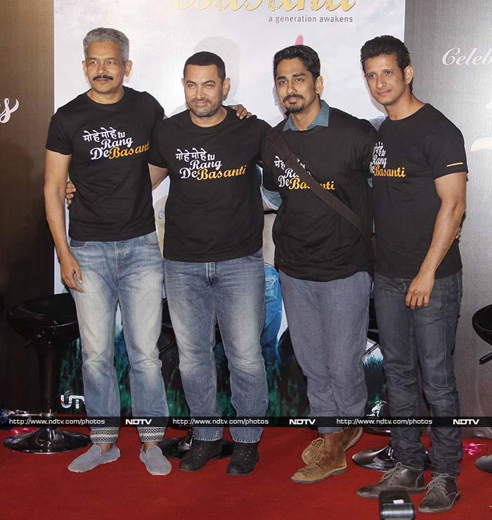 Aamir, Sharman, Siddharth at Masti Ki Paathshala Reunion