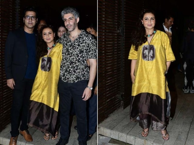 Photo : Rani Mukerji, Jim Sarbh And Others At The Success Party Of Mrs Chatterjee Vs Norway