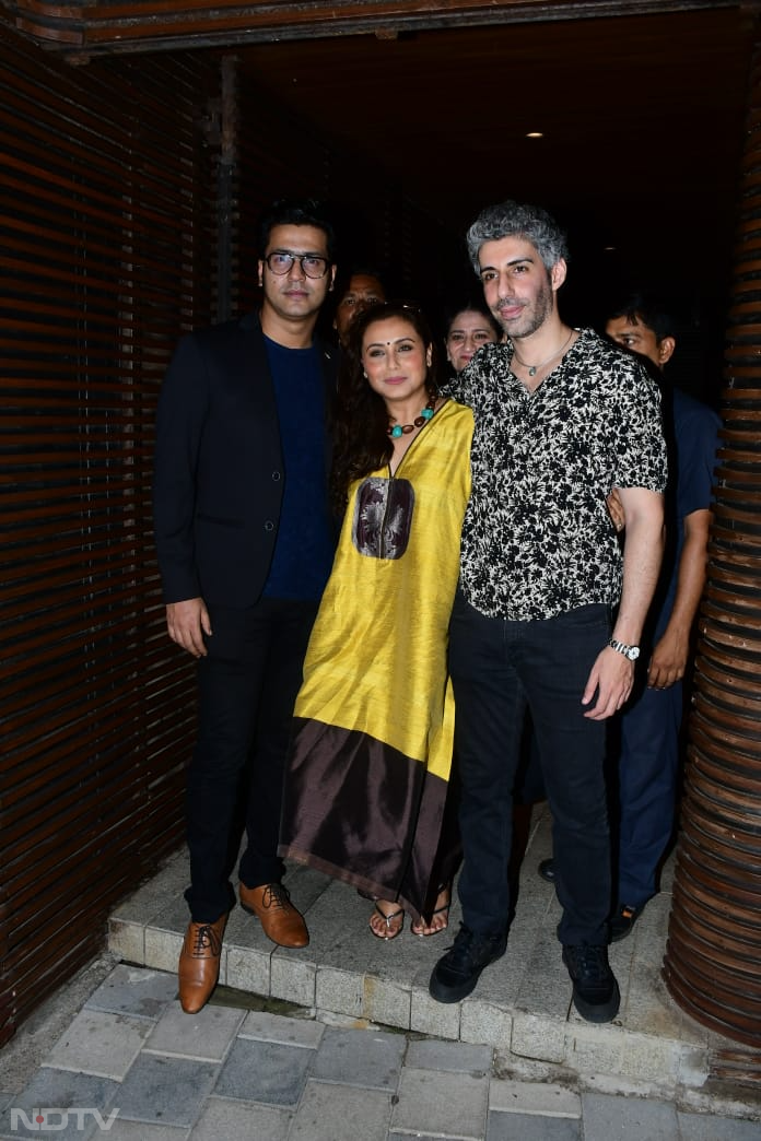 Rani Mukerji, Jim Sarbh And Others At The Success Party Of Mrs Chatterjee Vs Norway