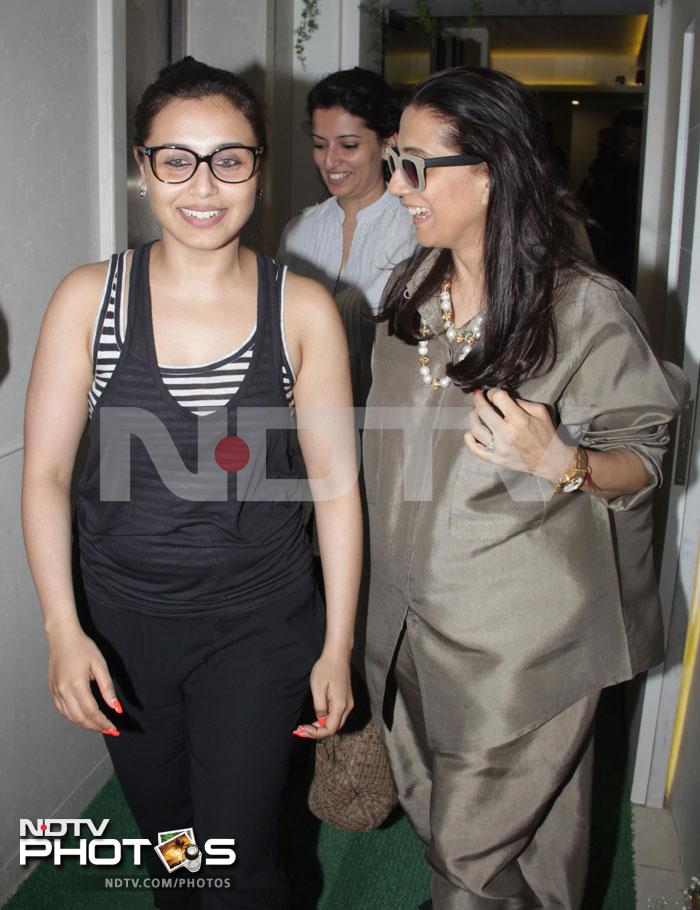 We see a rock on Rani\'s finger!