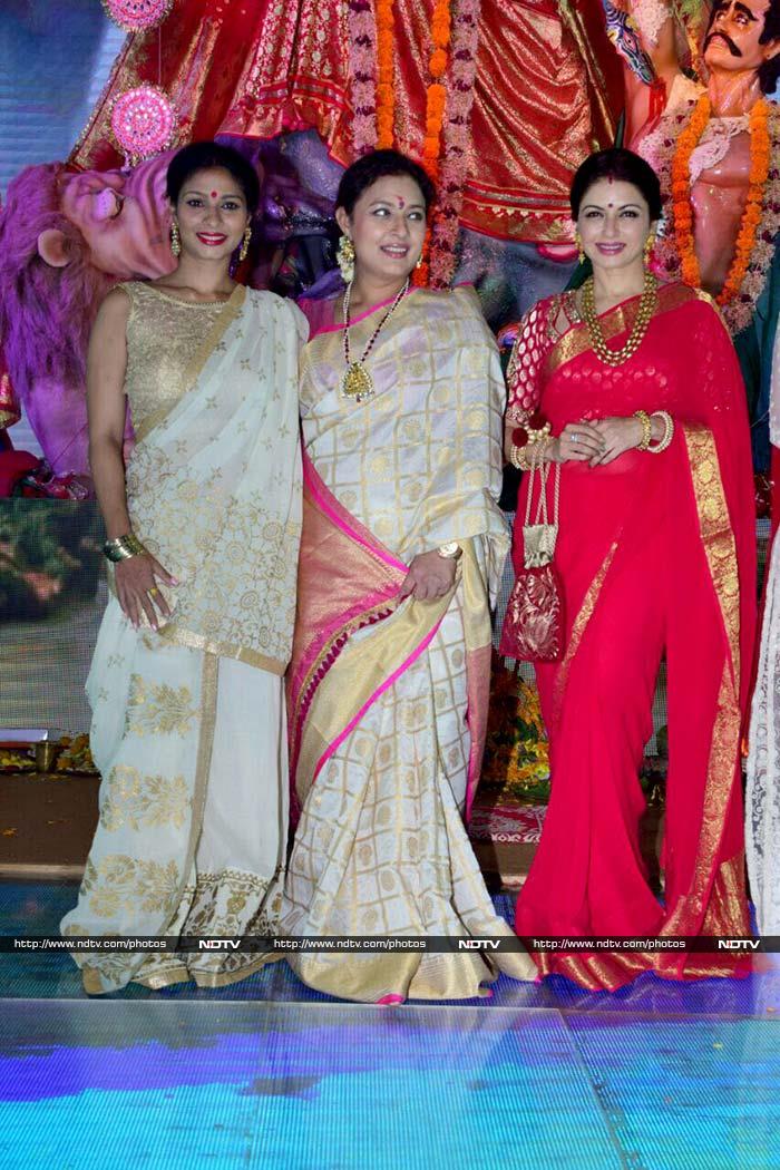 Rani Mukerji, Alia Bhatt, Ranbir Kapoor Celebrate Durga Puja