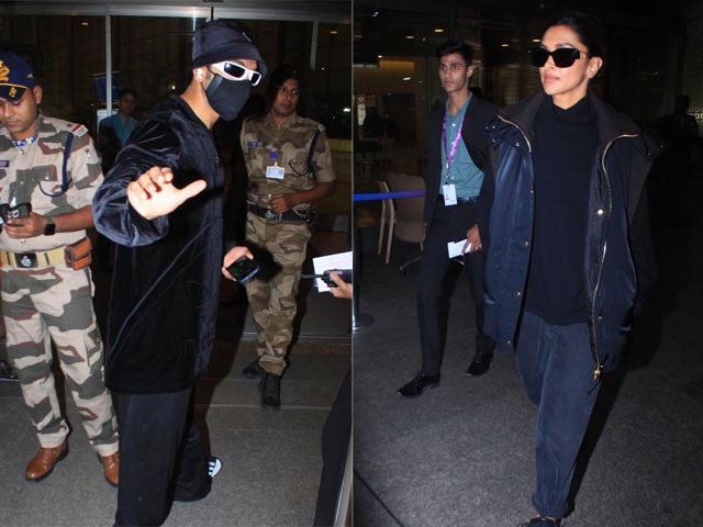 Ranveer Singh And Deepika Padukone's Airport Moments