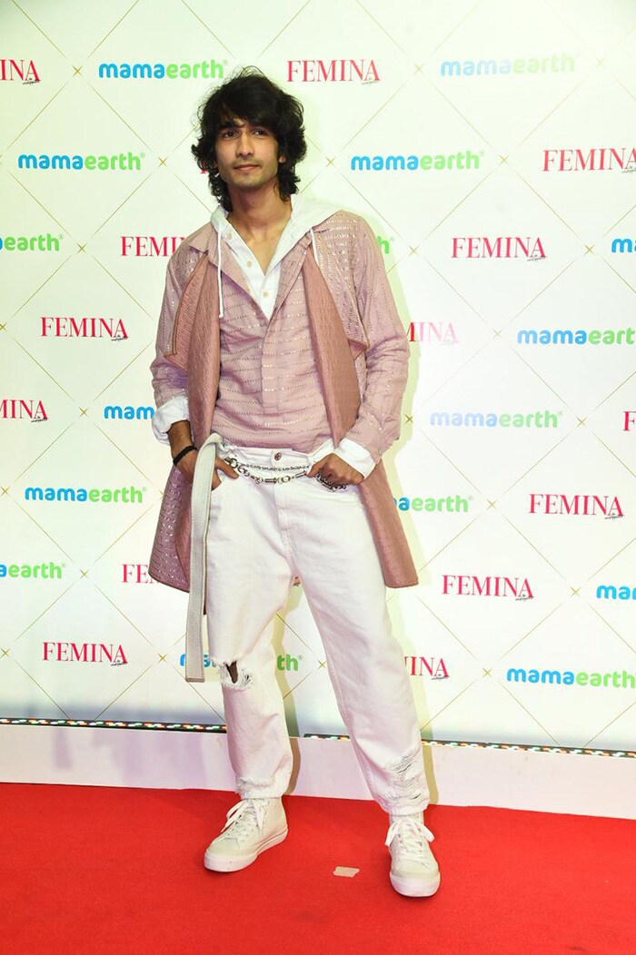 Shantanu Maheshwari posed for shutterbugs at the red carpet event.