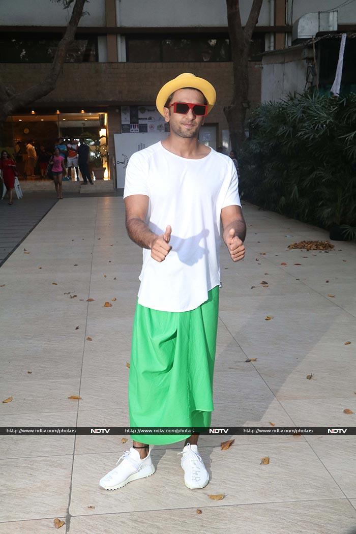 Pics: जब स्कर्ट में दिखा रणवीर सिंह का टशन...