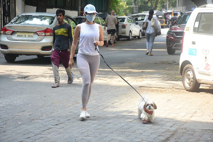 Raveena Tandon, Fatima Sana Shaikh Spotted With Their Pet Pooches