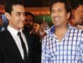 Photo : The grand pic: Aamir and Sachin on camera