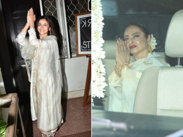 Rekha And Alia Bhatt's Gangubai-Greeting Rekha And Alia Bhatt's Gangubai-Greeting