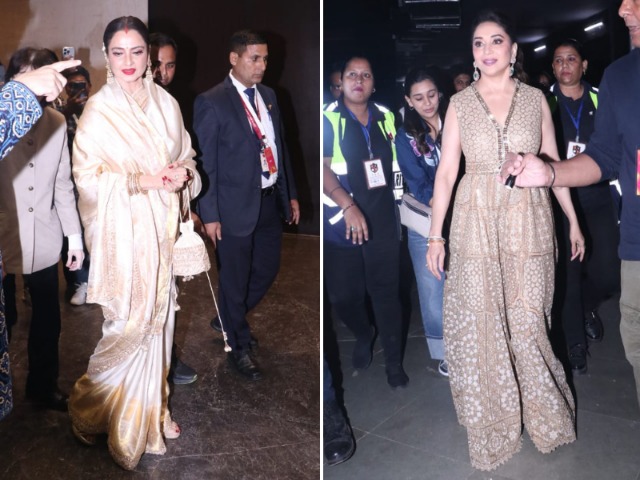 Rekha And Madhuri Dixit's Style Game Is On Point Rekha And Madhuri Dixit's Style Game Is On Point