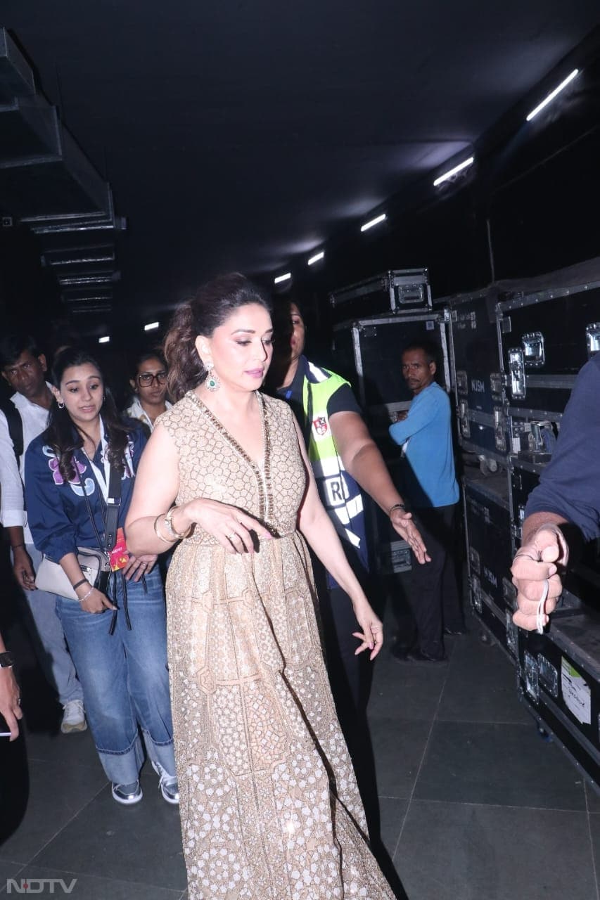 Madhuri Dixit was also pictured at the event (Image Courtesy: Varinder Chawla)