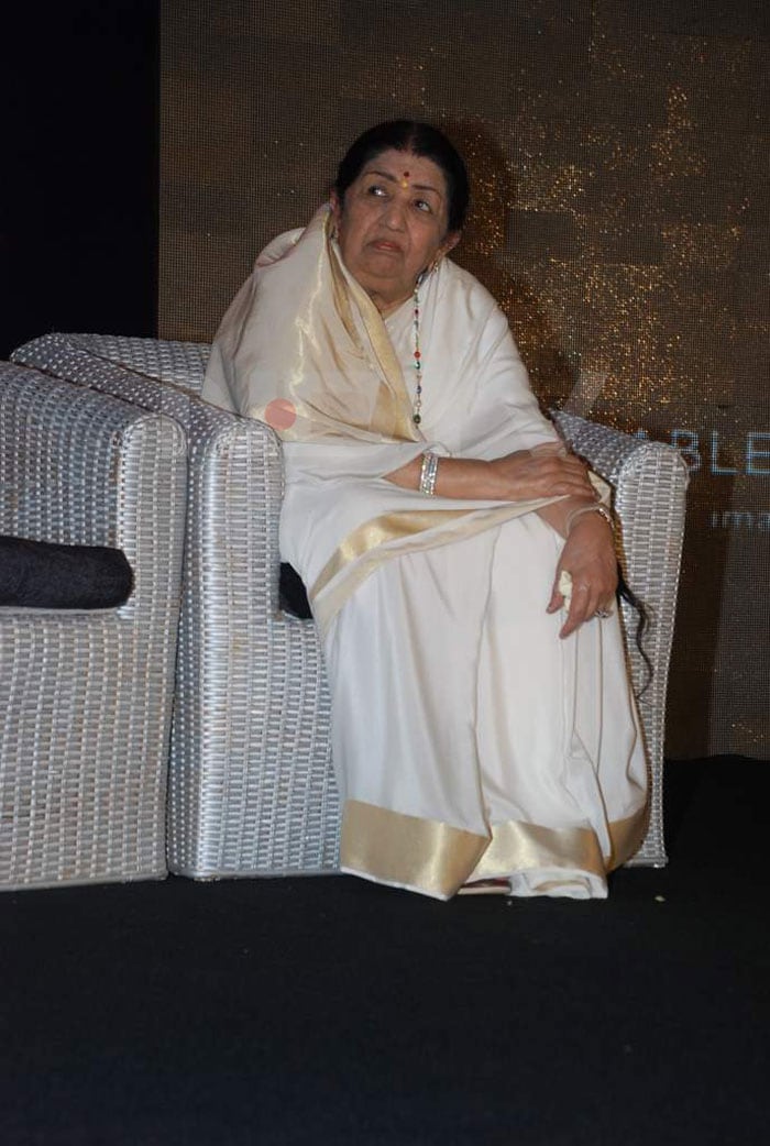 Legendary singer Lata Mangeshkar at the event.