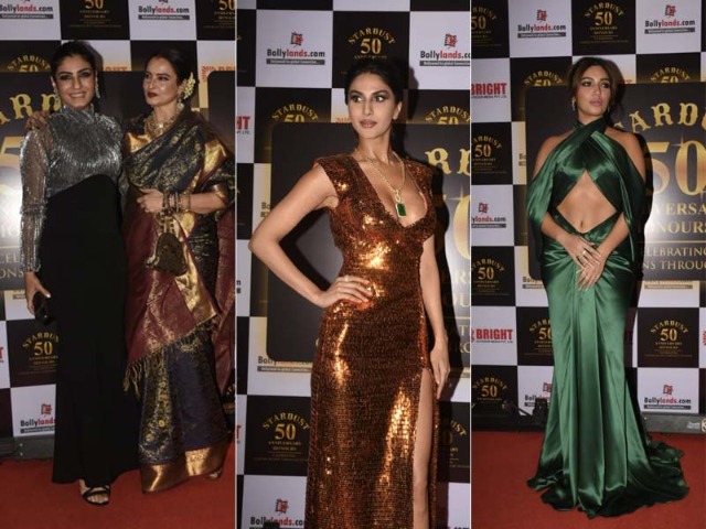 Rekha, Raveena Tandon, Bhumi Pednekar, Vaani Kapoor And Others Arrived In Style On The Red Carpet