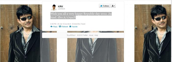 Stars tweet for India on Republic Day
