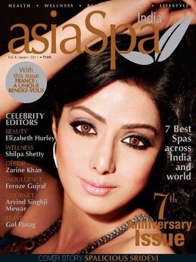 Sridevi On The Cover Of Asia Spa