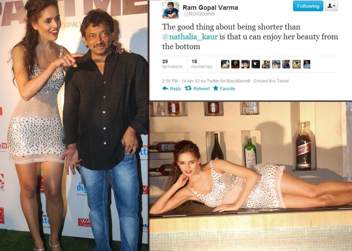Tweet-in-mouth RGV gets inappropriate with Nathalia