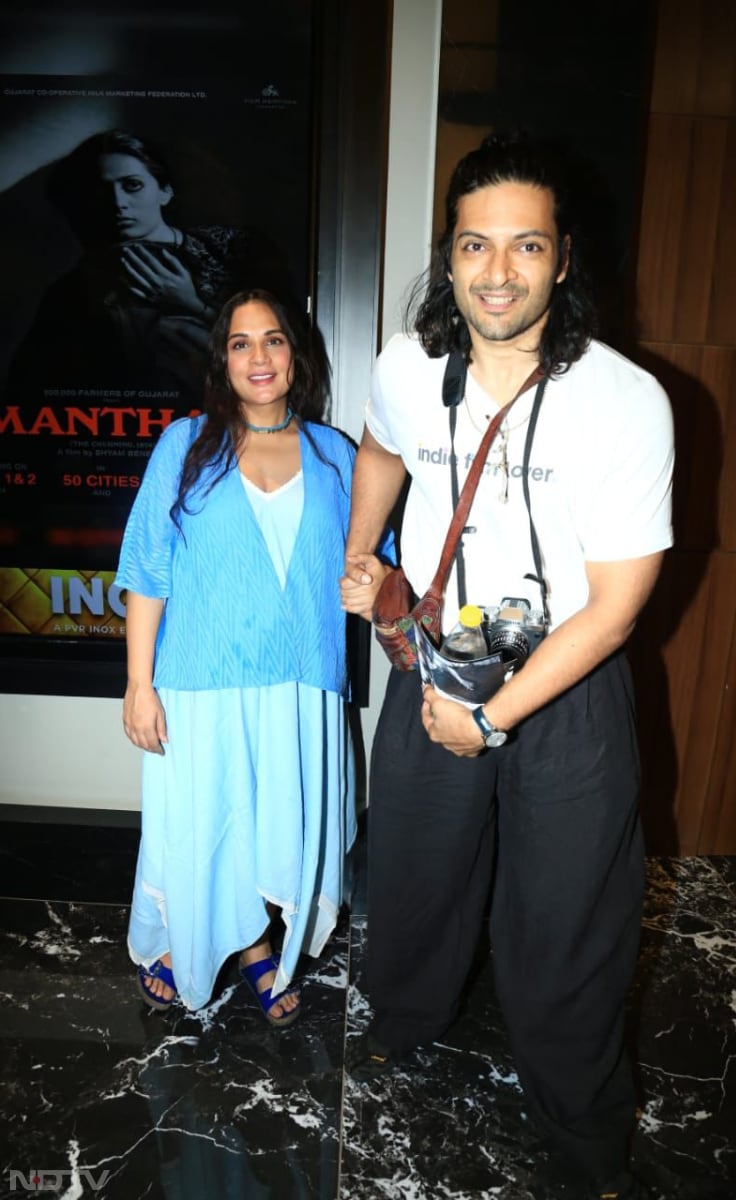 Richa Chadha-Ali Fazal, Jackie Shroff Lit Up Manthan Screening