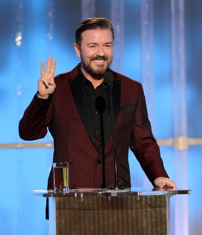 Top 10 Ricky Gervais cracks at the Globes