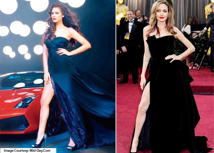 Cannes Film Festival 2013: Doutzen Kroes copies Angelina Jolie's famous  Oscar pose | Daily Mail Online