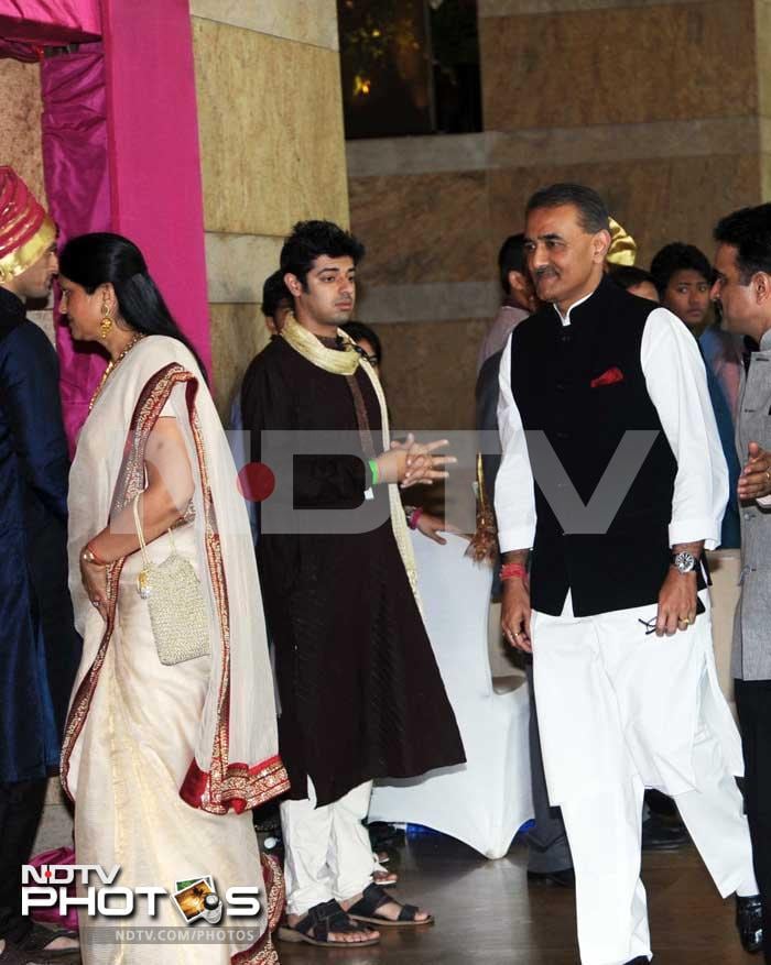 Union Minister Praful Patel at the wedding.