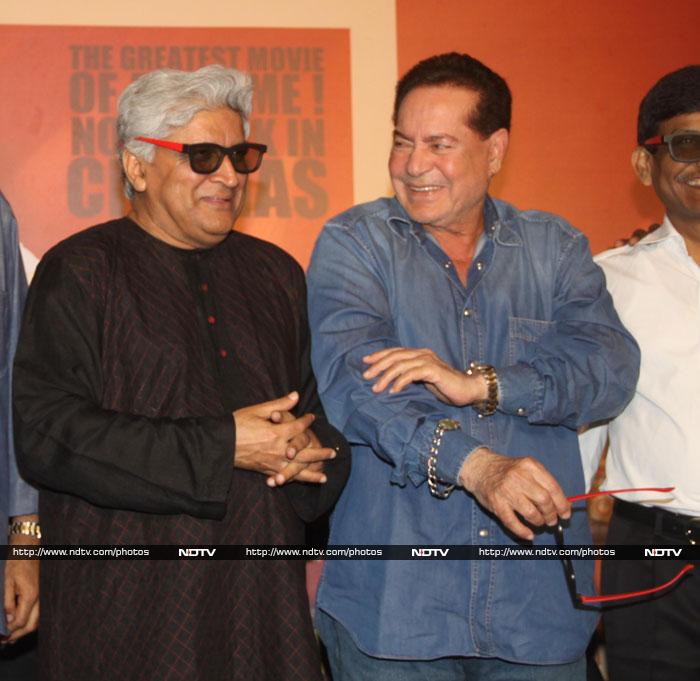 Meanwhile, the yesteryear hit <i>jodi</i> of scriptwriters Javed Akhtar and Salim Khan reunited for the launch of the trailer of <i>Sholay 3D</I>.