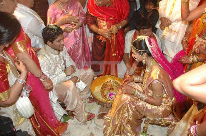 Wedding Rituals: Allu Arjun and Sneha