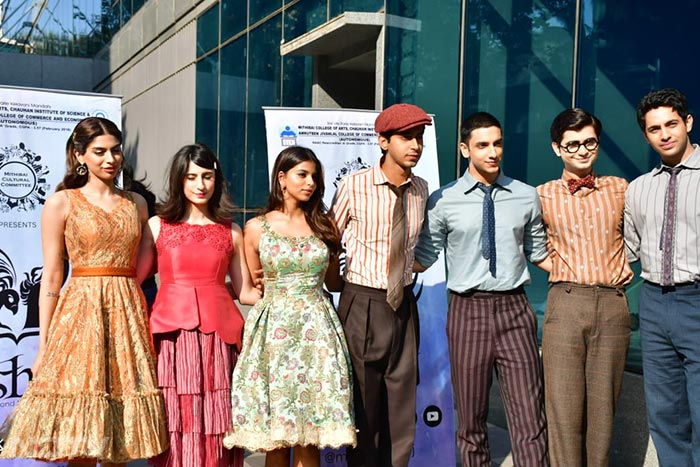 <i>The Archies</i> gang promoted their film in Mumbai.  (Image courtesy: Varinder Chawla)