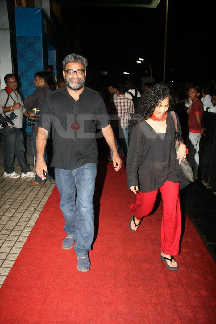 Filmmaker R. Balakrishnan, best known for <i>Cheeni Kum</i> (2007) and <i>Paa</i> (2009) arrives at the venue.