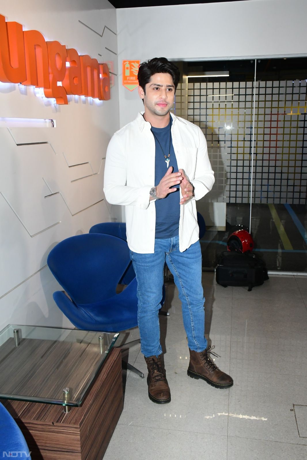 Jibraan Khan was dressed in his casual best. (Image courtesy: Varinder Chawla)