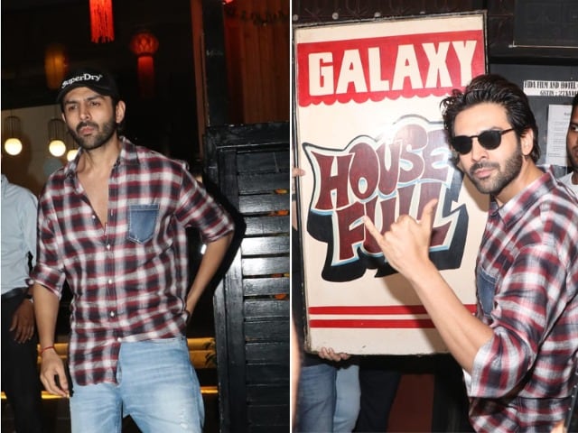 Kartik Aaryan Visits Mumbai Theatre For 'Rooh Baba'