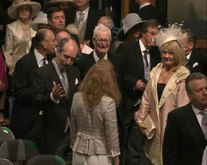 The first guests arrive at Westminster Abbey. (Photo: NDTV)