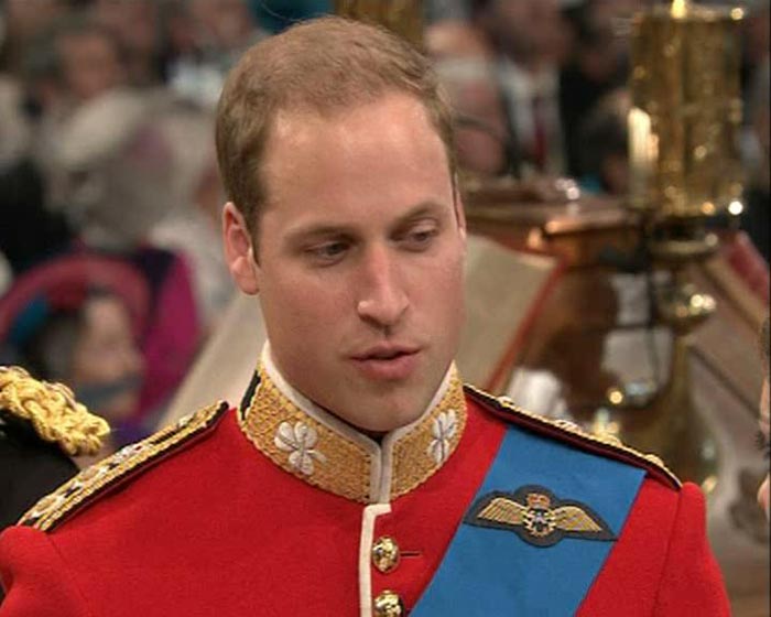 Prince William admitted to pre-wedding jitters and hoped he wouldn't get nervous ? he certainly doesn't look like he is