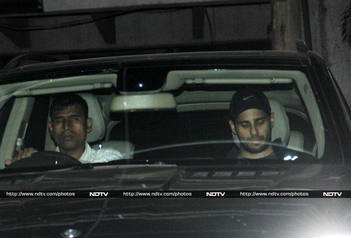 Back home in Mumbai, we sighted Bollywood hearthrob Siddharth Malhotra in his car in Bandra.