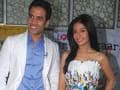 Photo : Tusshar, Amrita at Love You Mr Kalakkar music launch