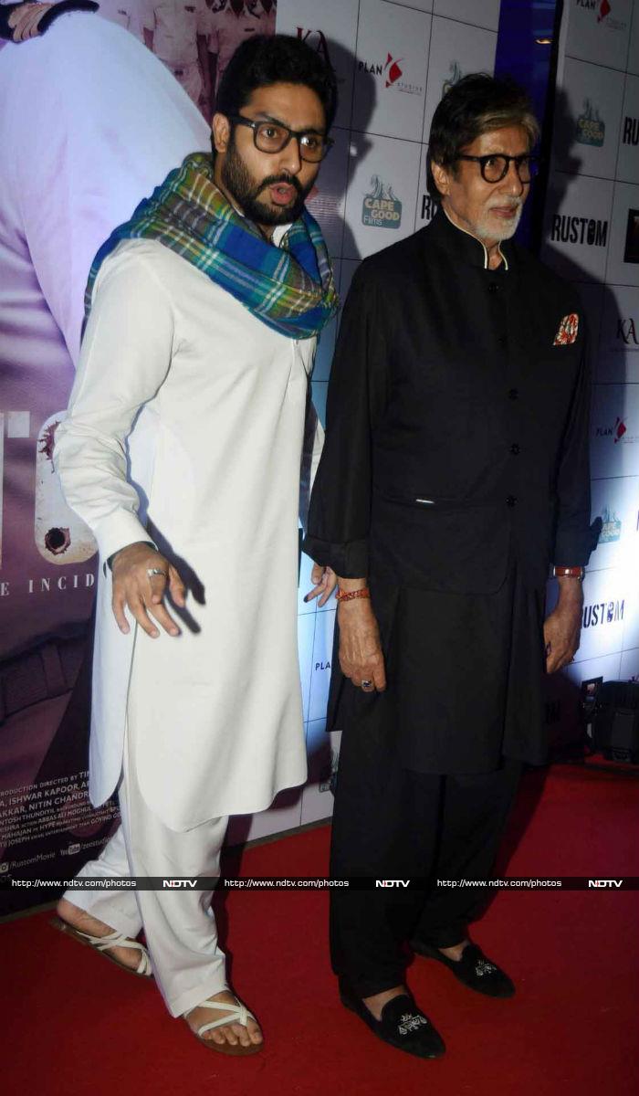 Akshay\'s Rustom Screening Made Big by Bachchans, Shilpa, John