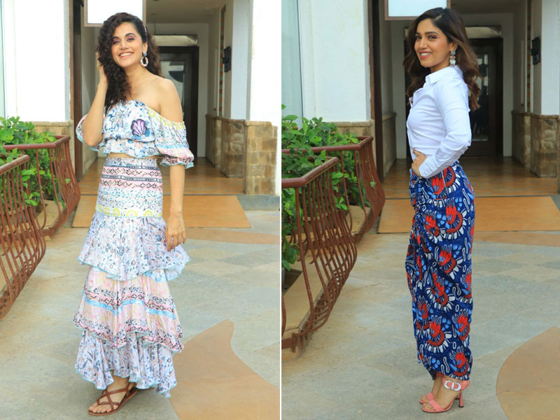 Taapsee Pannu And Bhumi Pednekar Get Busy With <I> Saand Ki Aankh</I> Duty