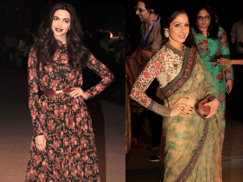 Deepika, Sridevi Lead Bollywood Brigade at Lakme Fashion Week