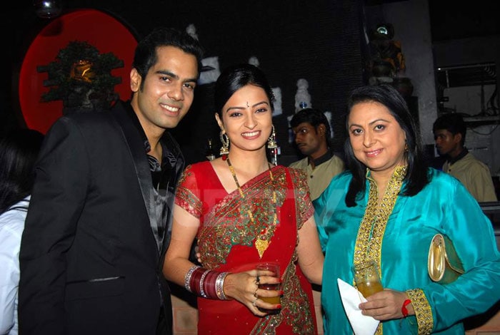 The couple with Renuka Israni aka Gandhari.