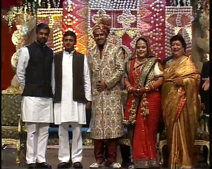 Political leaders of various parties and people from media industries were in attendance for the wedding ceremony.