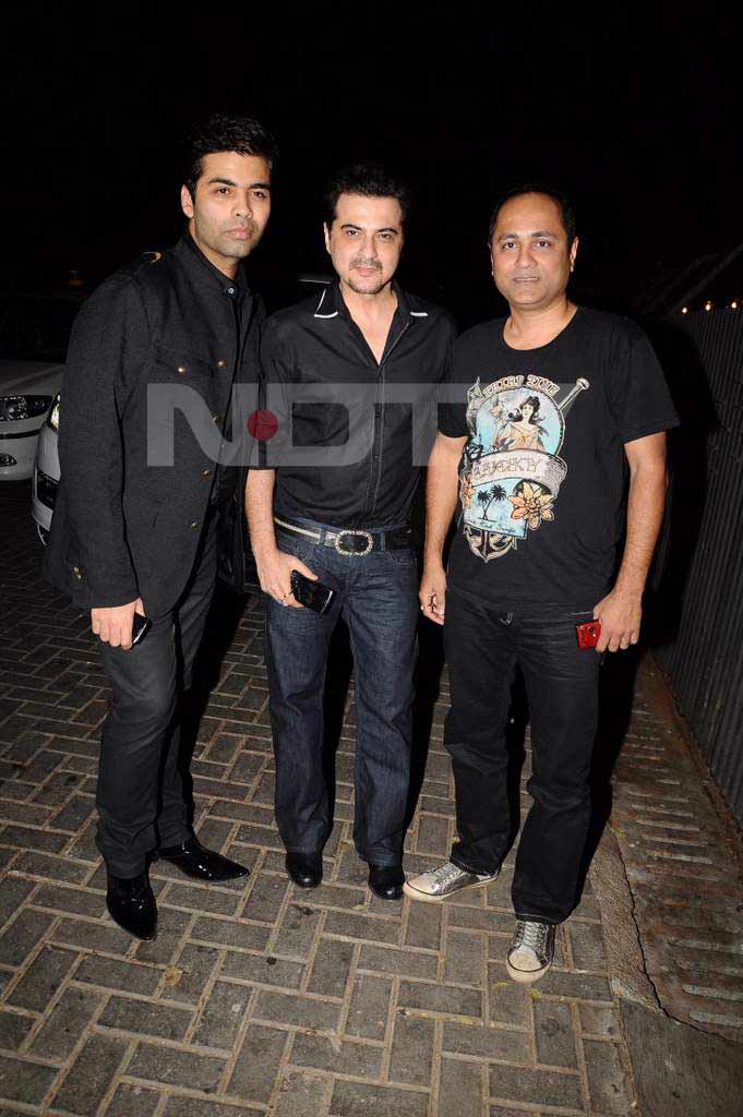 Men In Black: KJo, Sanjay Kapoor and Vipul Shah are here.